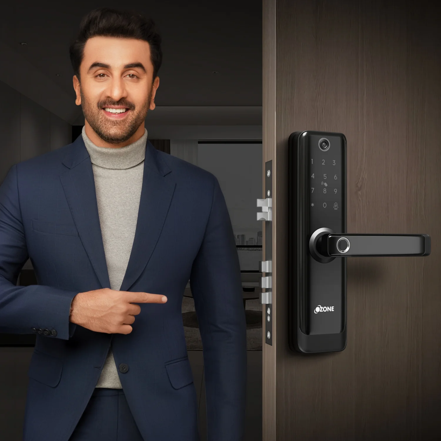 Atom-i Wi-Fi Smart Door Lock with a Built-in Camera with 4-way access | Door Thickness: 35-80 mm - Image 3