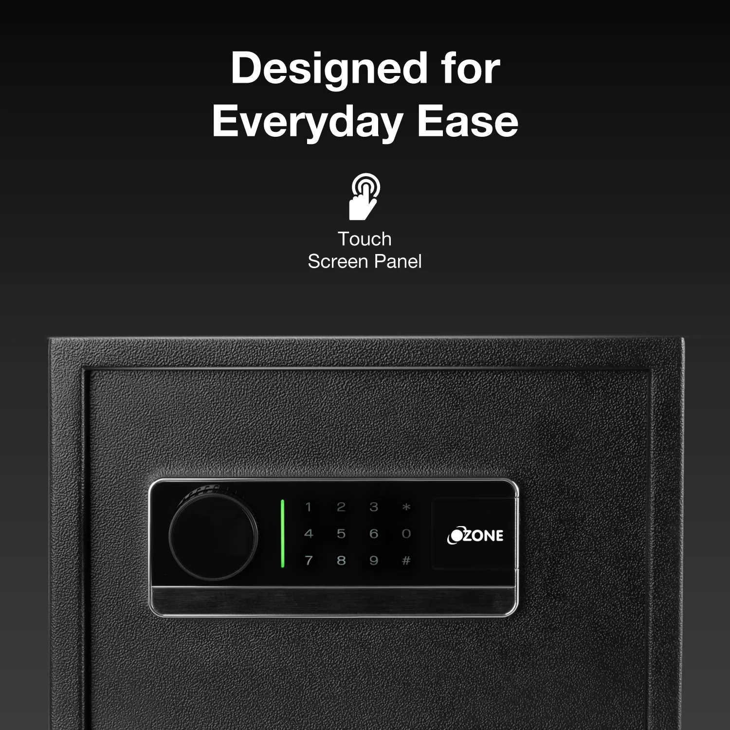 Ozone 20 Litres Digital Safe Locker for Home & Office – Digital Lock, 1-Way Unlocking (Password), Size: 250H x 350W x 320D mm, Weight: 11kg, 2-Year Warranty - Image 2