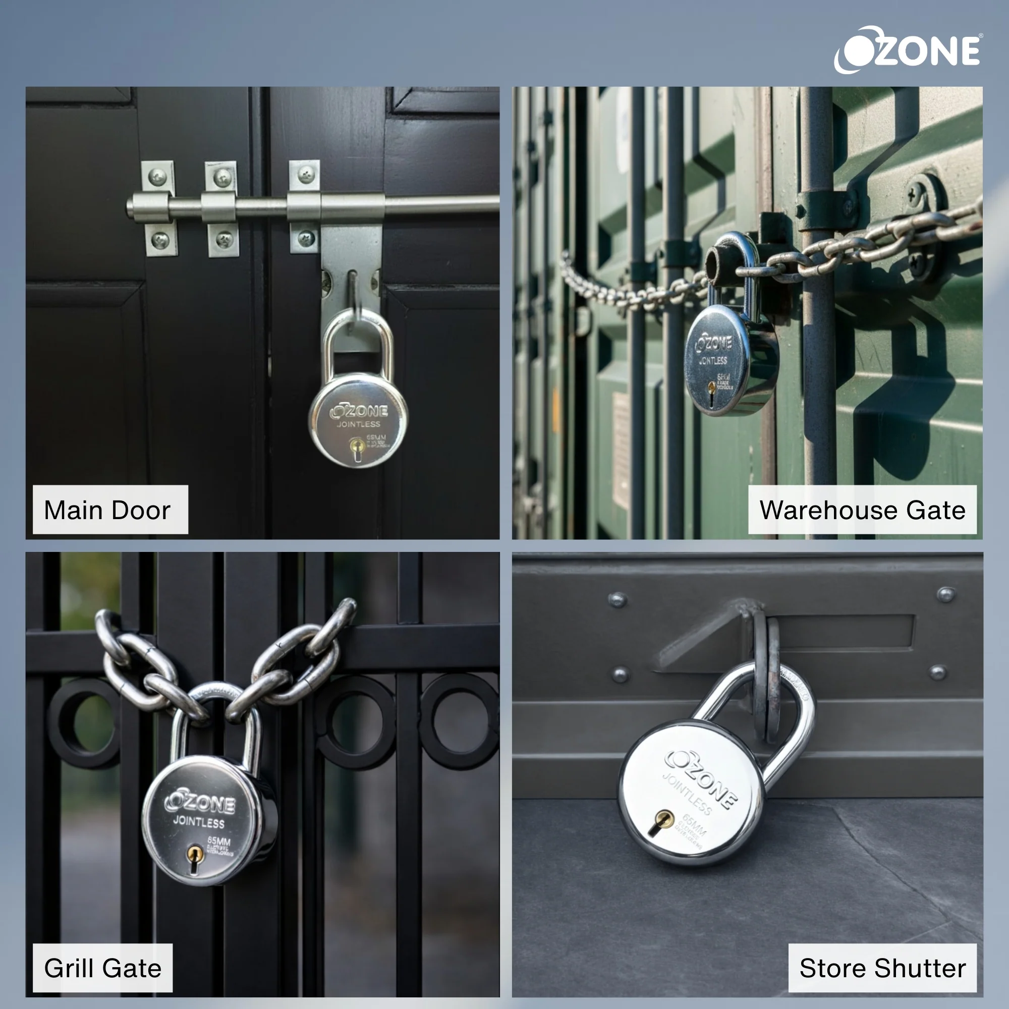 Ozone 60MM Padlock | Hardened Shackle, 8 Levers & 5-Year Warranty - Image 5