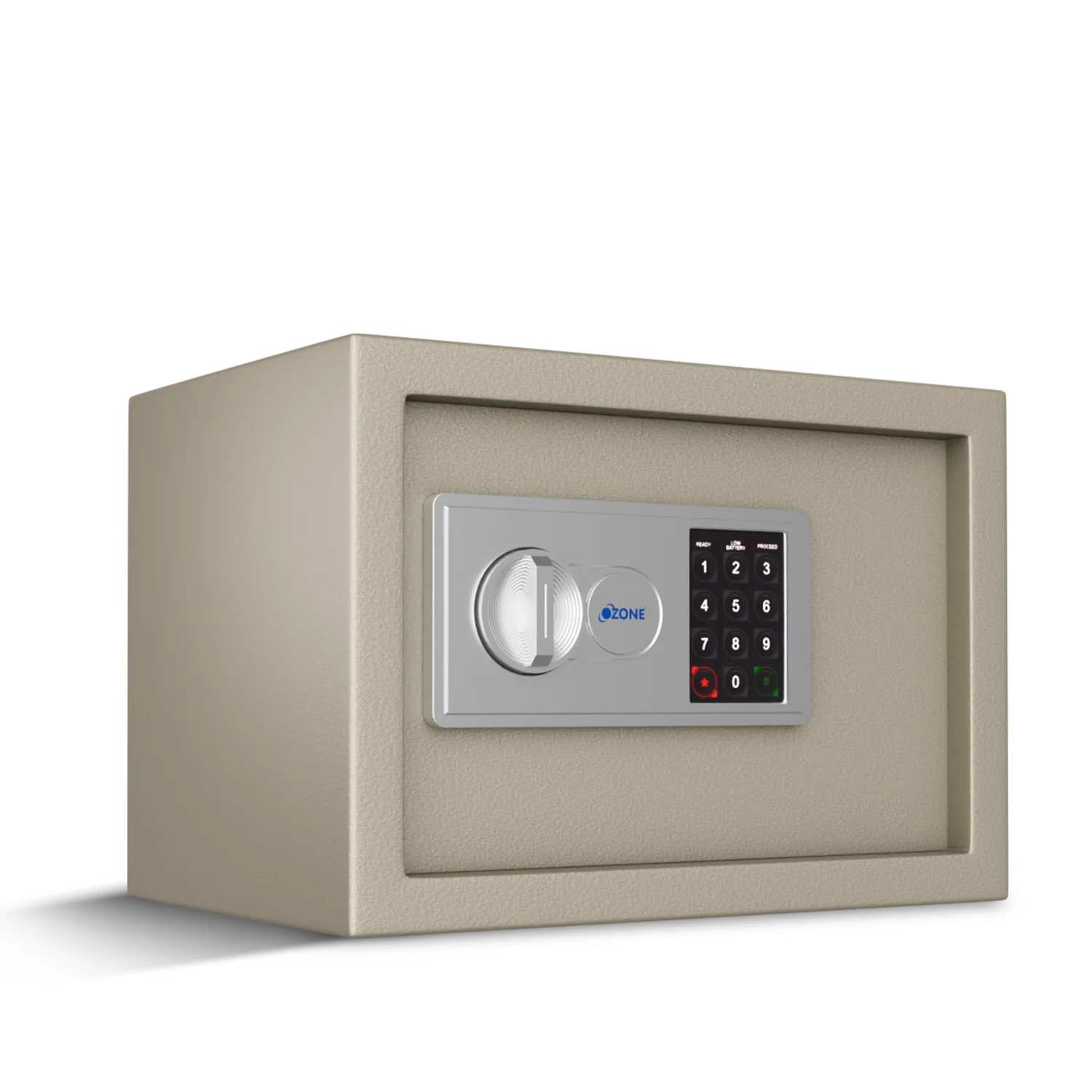 Ozone 16.11 Litres Digital Safe Locker for Home & Office – Digital Lock, 1-Way Unlocking (Password), Size: 250H x 350W x 250D mm, Weight: 9.5kg, 2-Year Warranty (White)
