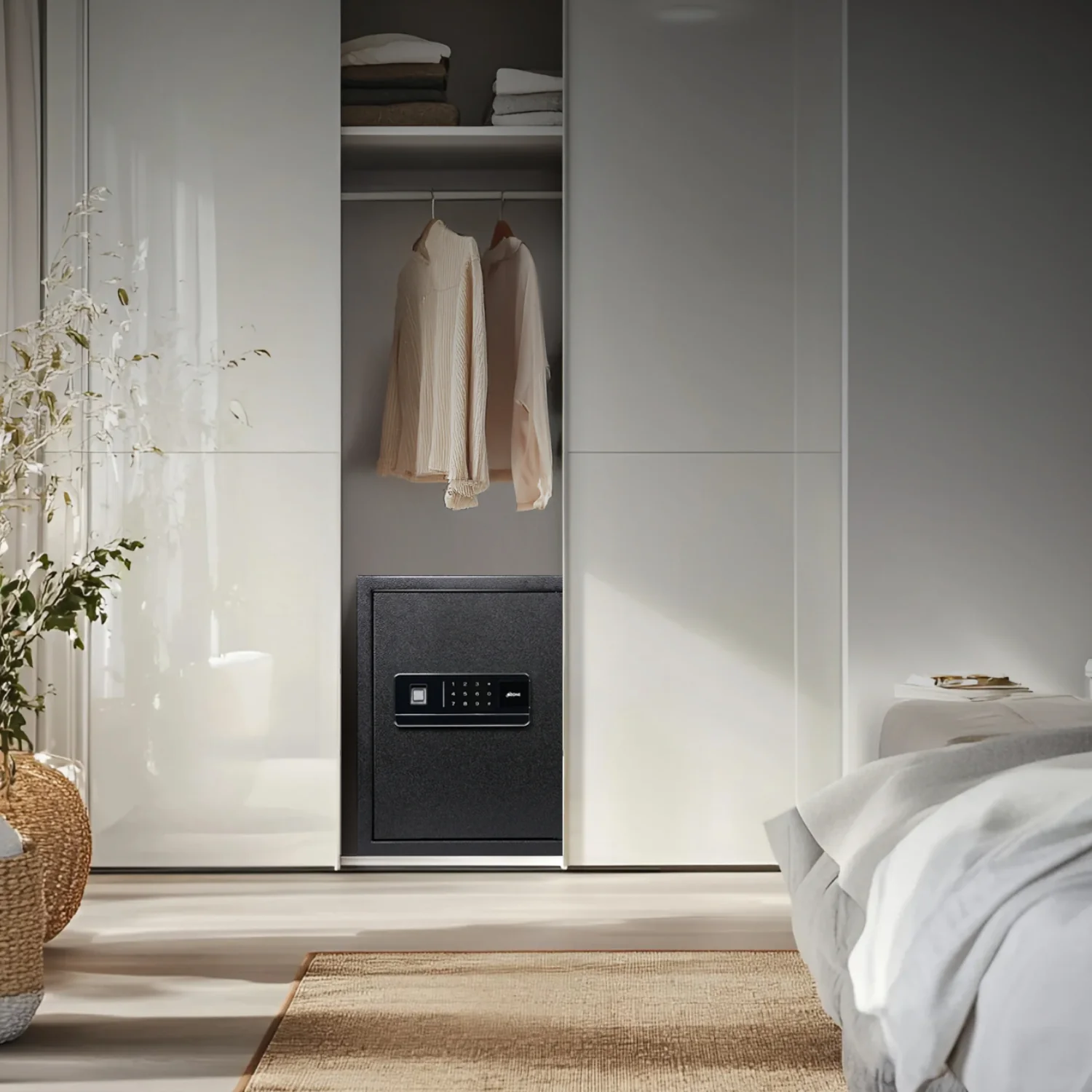 Ozone 40 Litres Wi-Fi Safe Locker for Home & Office – Fingerprint Lock, 3-in-1 Unlocking (OzoLife App, Fingerprint & Password), Size: 420H x 350W x 360D mm, Weight: 16.6kg, 2-Year Warranty - Image 6