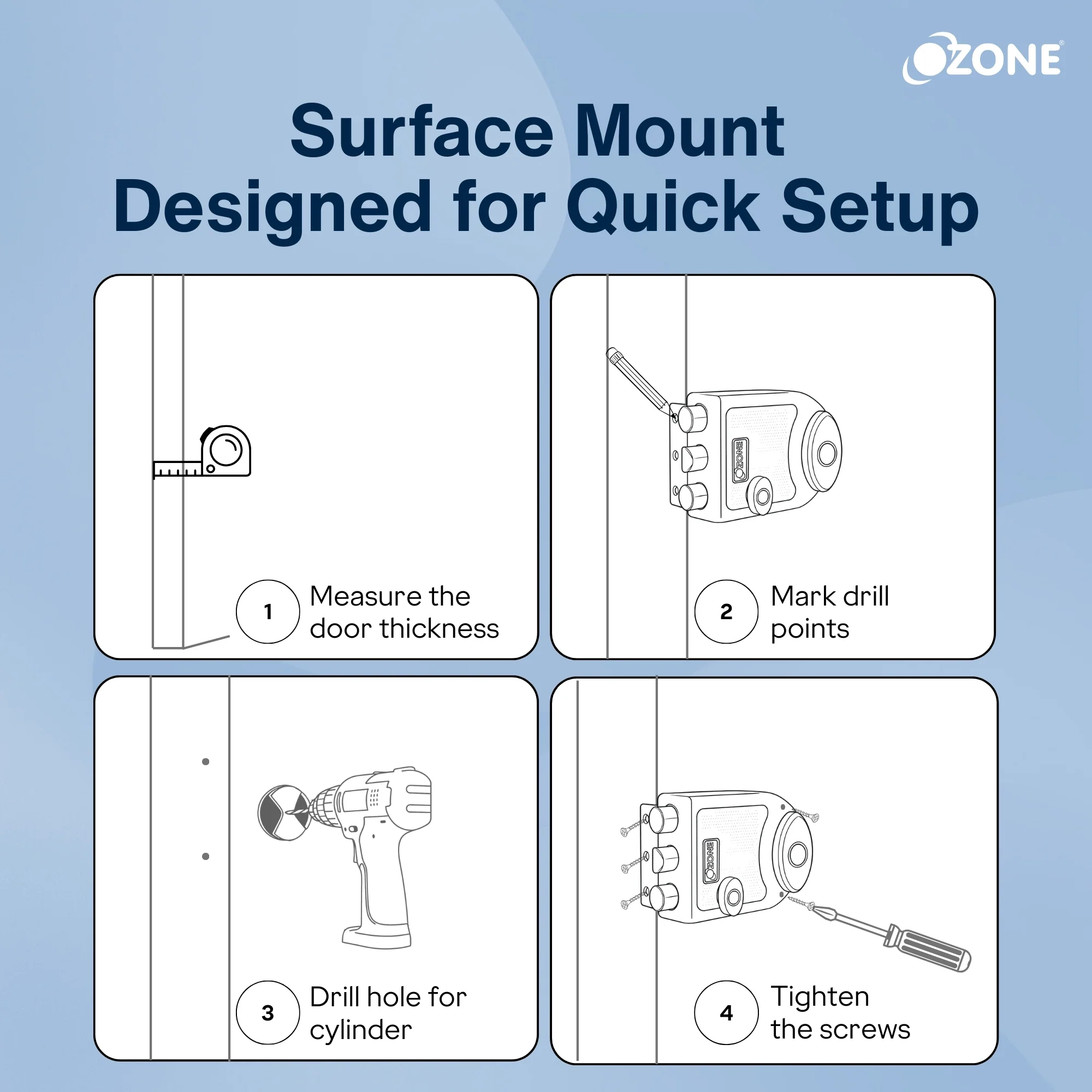 Ozone Premium Main Door Lock with Double Deadbolts | Dual-Tone Finish & 15-Years Warranty - Image 7
