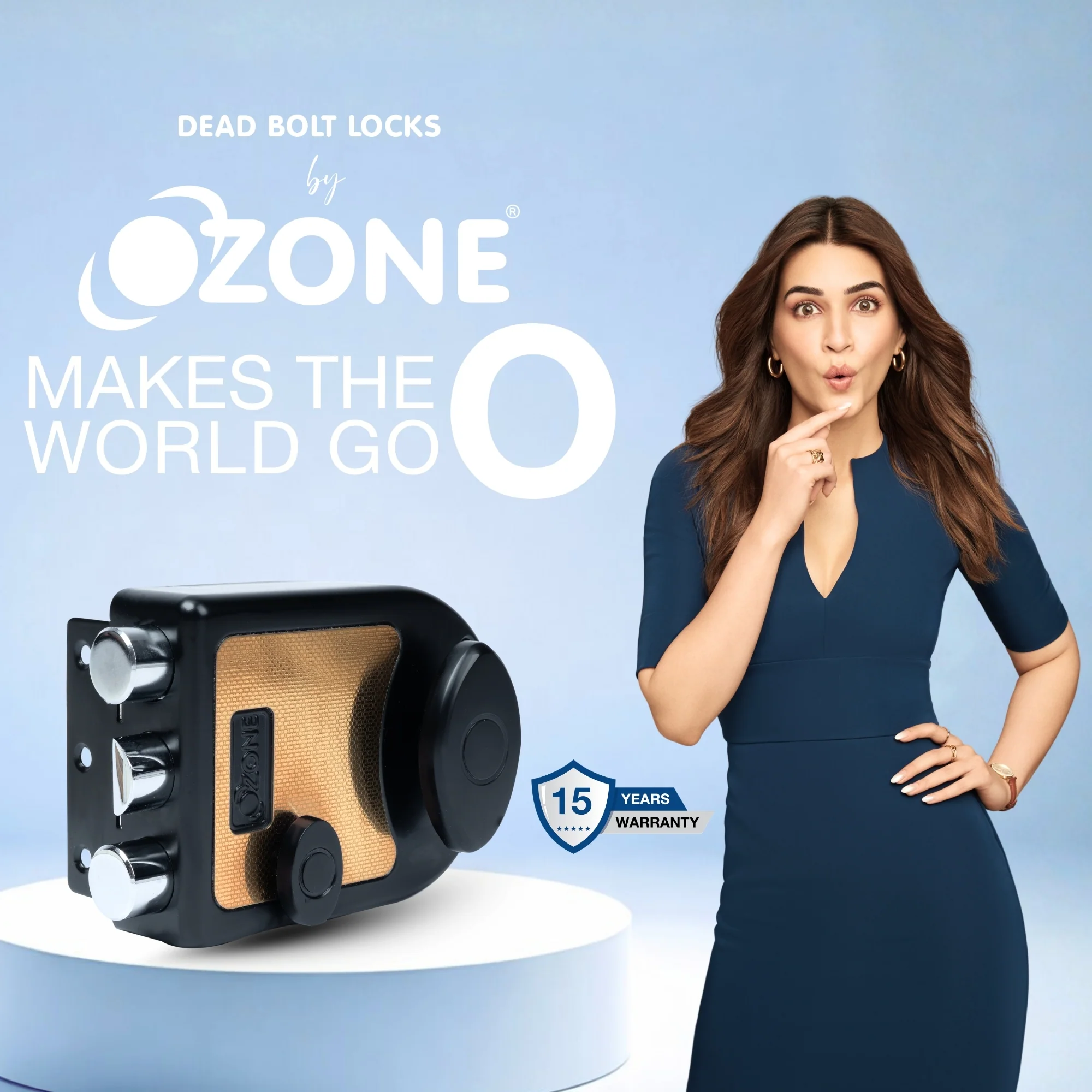 Ozone Premium Main Door Lock with Double Deadbolts | Dual-Tone Finish & 15-Years Warranty - Image 9