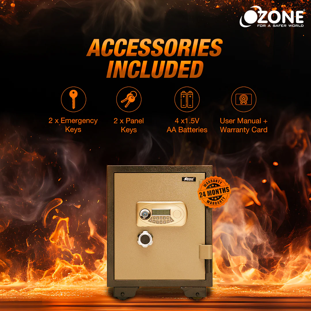 Ozone Fire Warrior- 55 | Fire-resistant Safe | 40 Litres - Image 3
