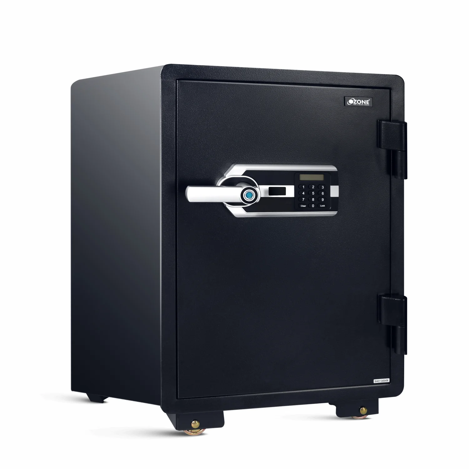 Ozone 67 Litres Fire-resistant Safe Locker for Factories & Warehouses – Fingerprint Lock, 2-in-1 Unlocking (Fingerprint & Password), Size: 765H x 500W x 490D mm, Weight: 108kg, 2-Year Warranty