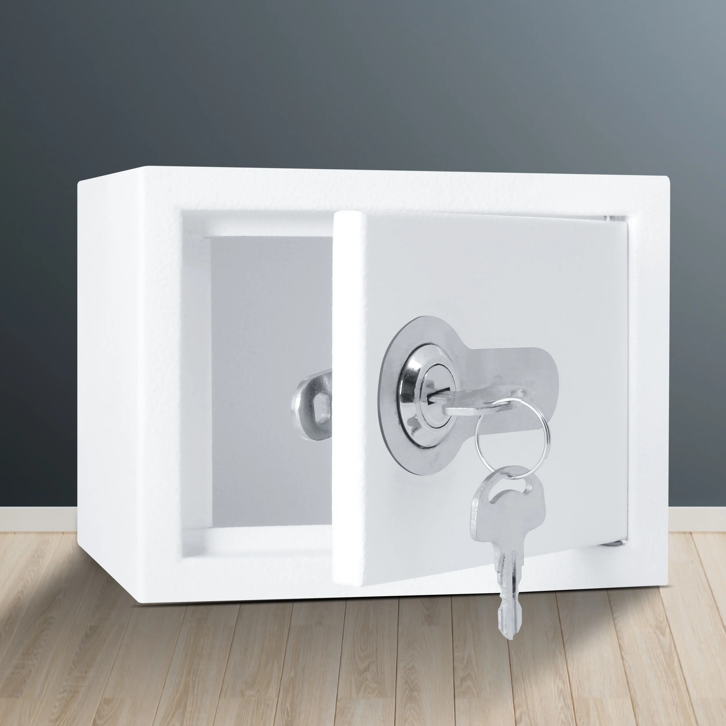 Ozone 2 Litres Manual Safe Locker for Home & Office – Manual Lock, 1-Way Unlocking (Mechanical Key), Size: 115H x 150W x 120D mm, Weight: 0.8kg, 2-Year Warranty - Image 4