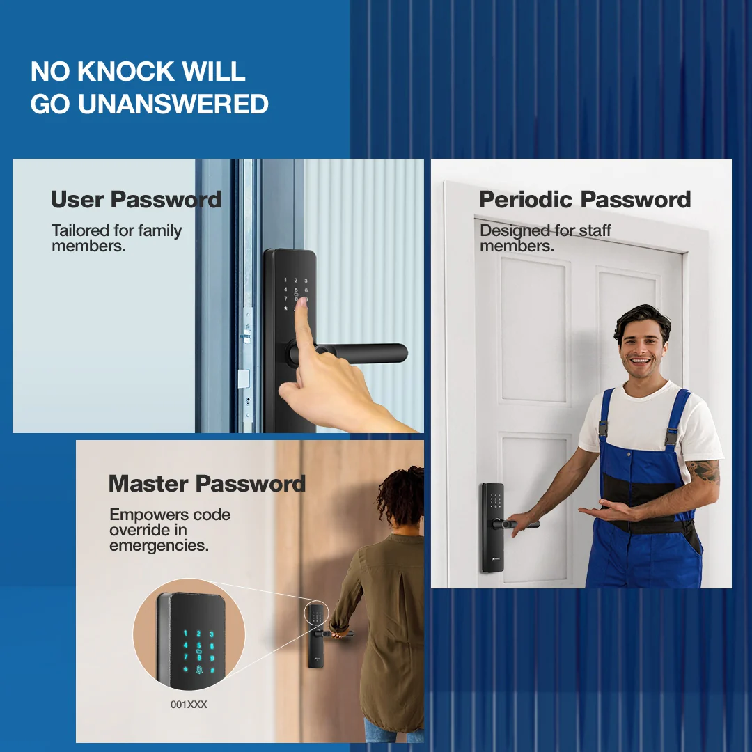 Ozone Morphy Lite Smart Door Lock with 3-way access | Door Thickness: 35-80 mm - Image 4