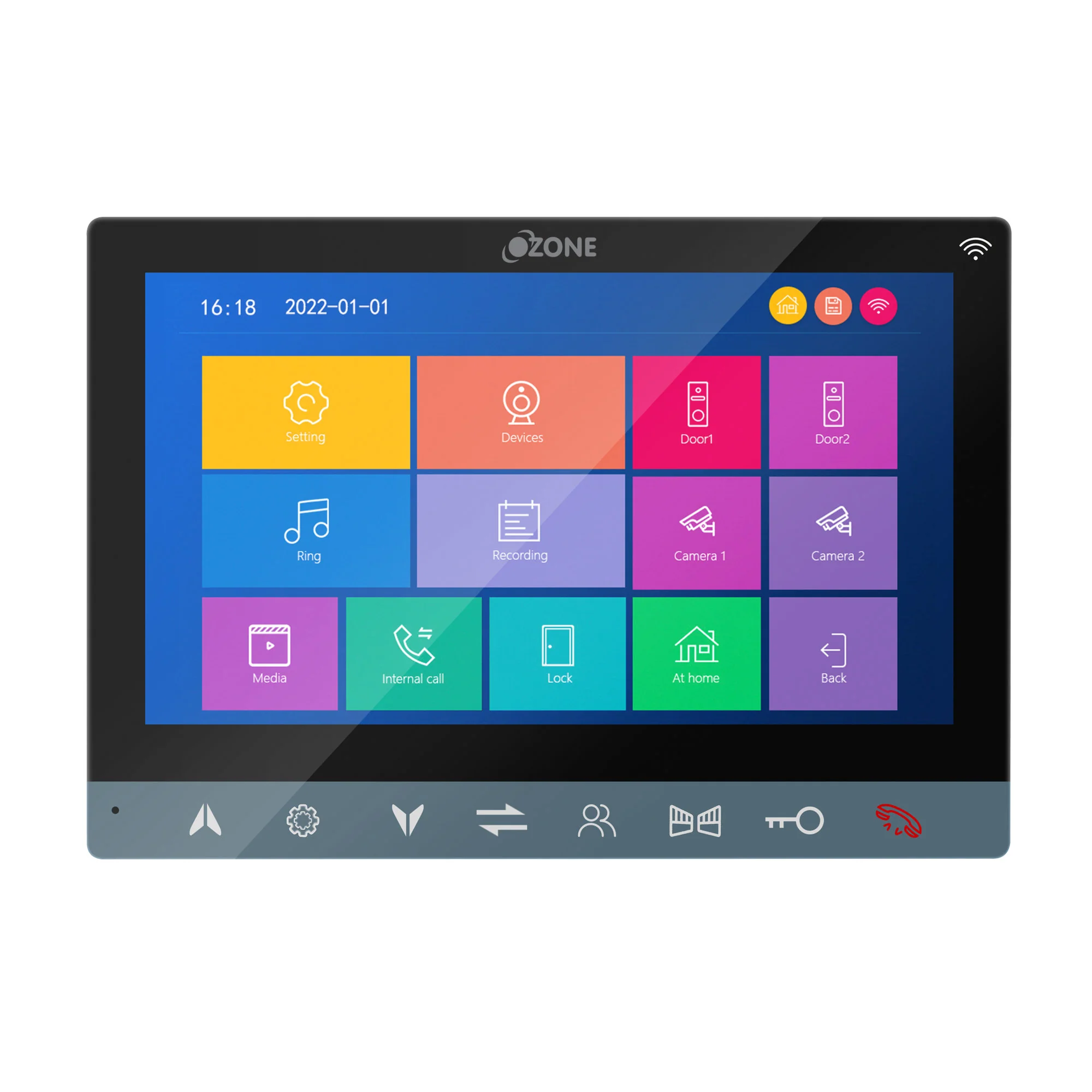 Ozone Multi-Apartment Video Door Phone with 7" High-resolution Screen - Image 2