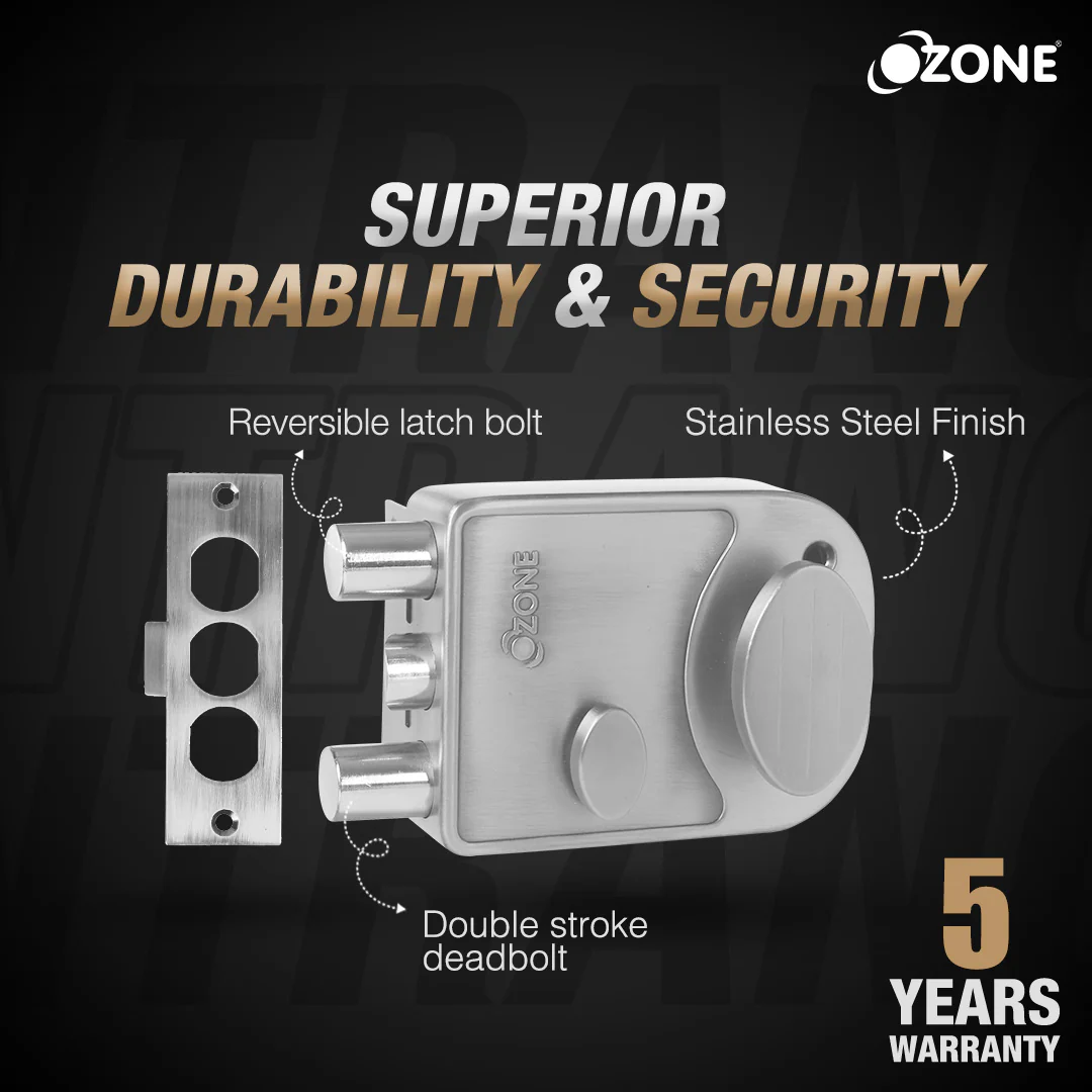Ozone Night Latch (Single Latch + Double Bolt) | Door Thickness: 30-70mm - Image 11