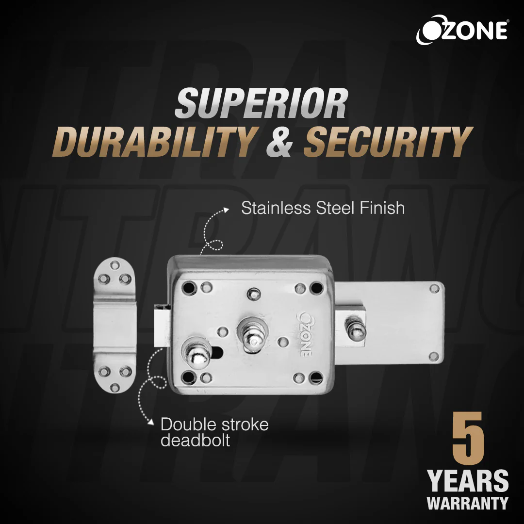 Ozone Night Latch with High-strength Deadbolt | Door Thickness: 40mm - Image 11