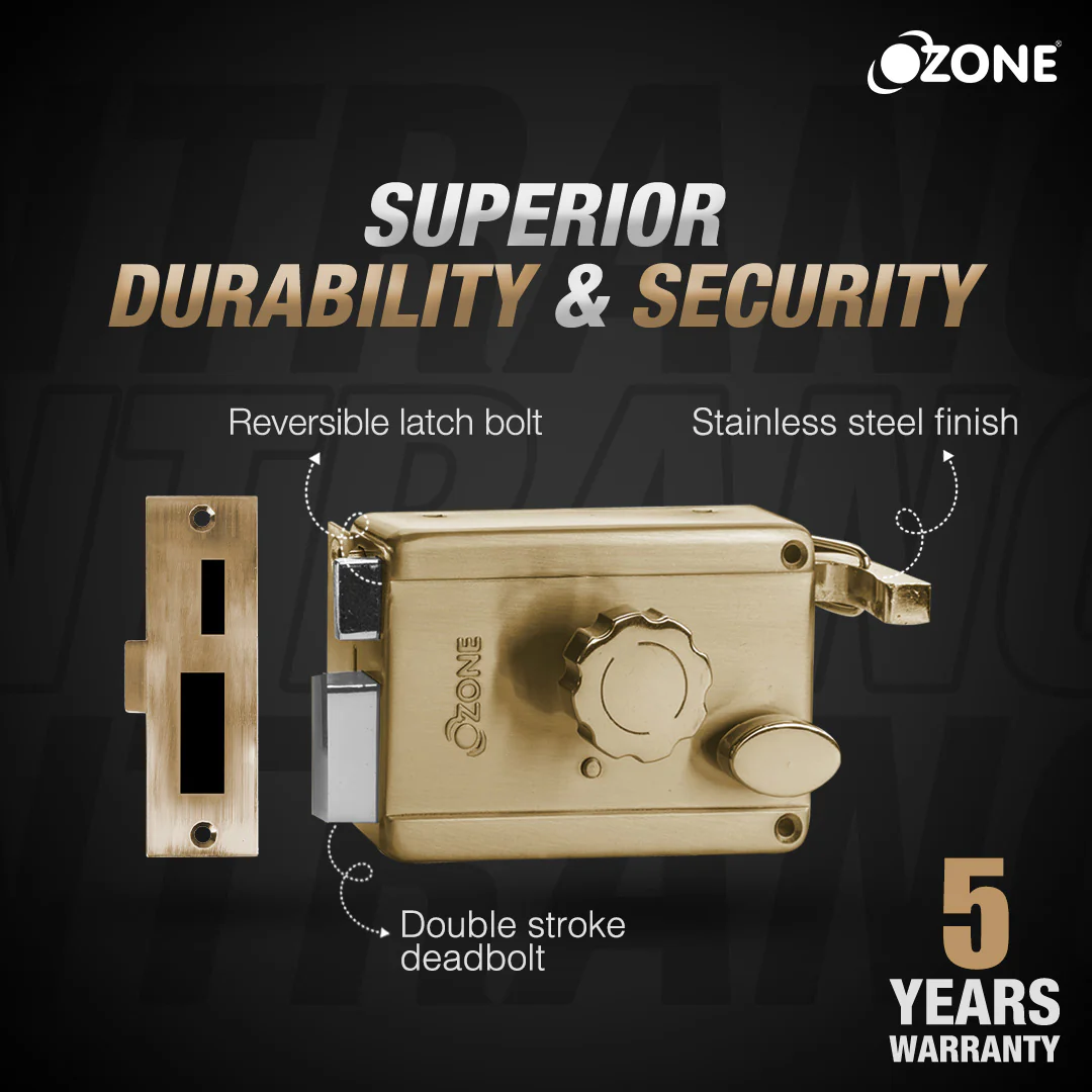 Ozone Night Latch with Reversible Latch Bolt | Door Thickness: 30-70mm - Image 5