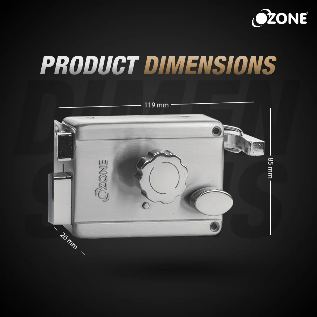 Ozone Night Latch with Reversible Latch Bolt | Door Thickness: 30-70mm - Image 9