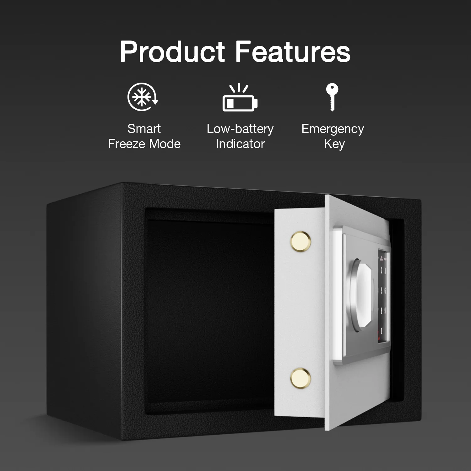 Ozone 7.9 Litres Digital Safe Locker for Home & Office – Digital Lock, 1-Way Unlocking (Password), Size: 200H x 300W x 200D mm, Weight: 5.15kg, 2-Year Warranty - Image 10