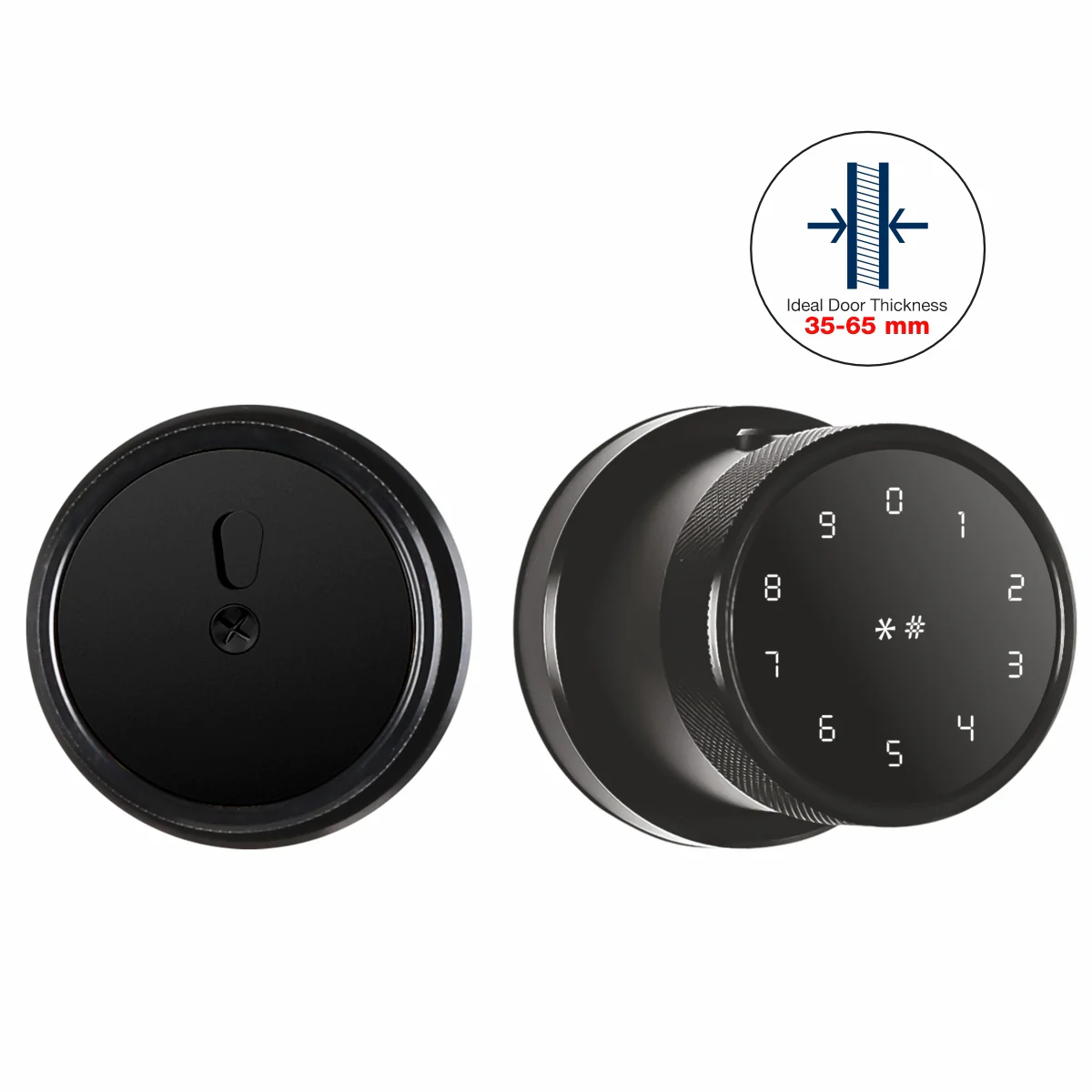 Ozone Oracle Bluetooth Smart Door Lock with 4-way access | Door Thickness: 35-65 mm