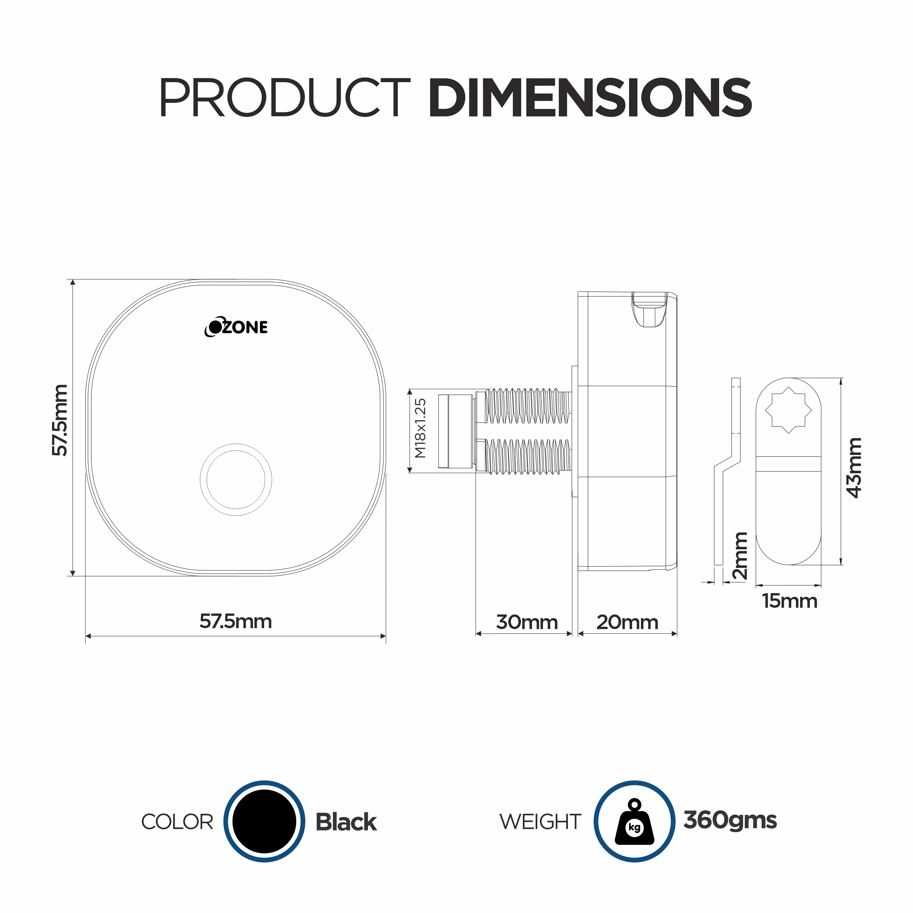 Ozone Smart Furniture Lock with Fingerprint Access for Wooden Cabinets, Wardrobes & Drawers - Image 4