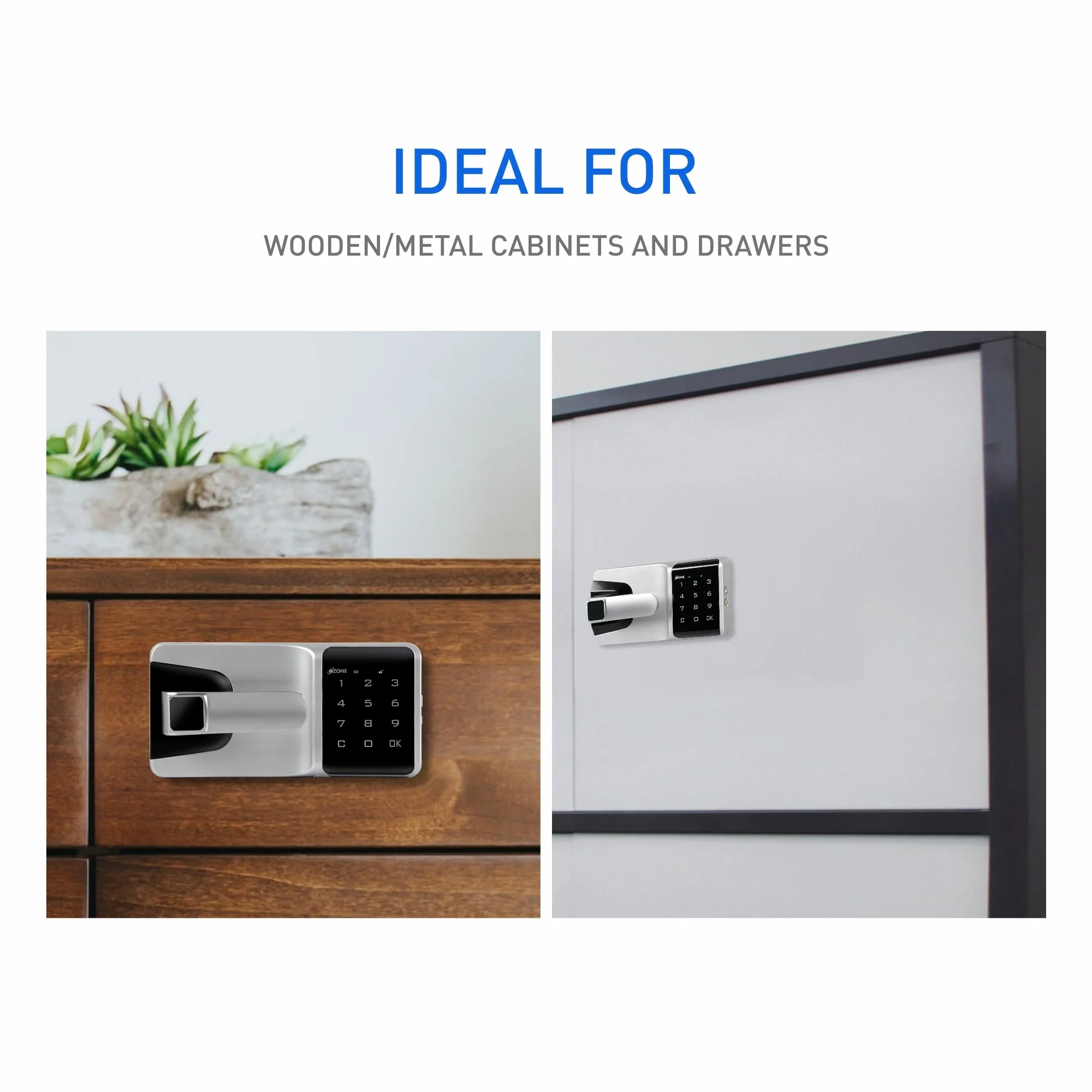 Ozone OZFL-502-PW, Smart Furniture Lock, Access - Password PIN - Image 2
