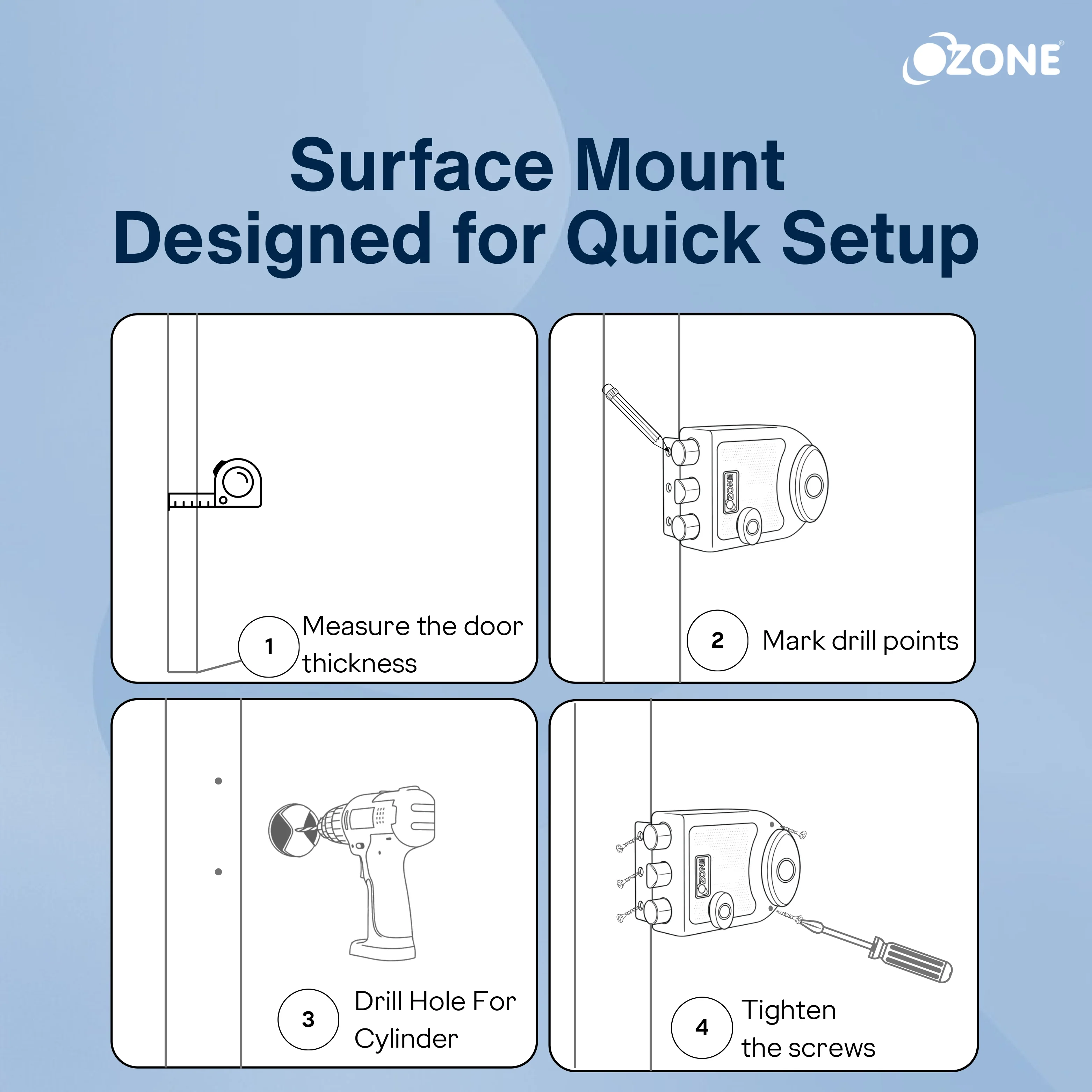 Ozone Dual-Tone Main Door Lock | 14-Pin Dimple Key Cylinder | 15-Years Warranty - Image 8