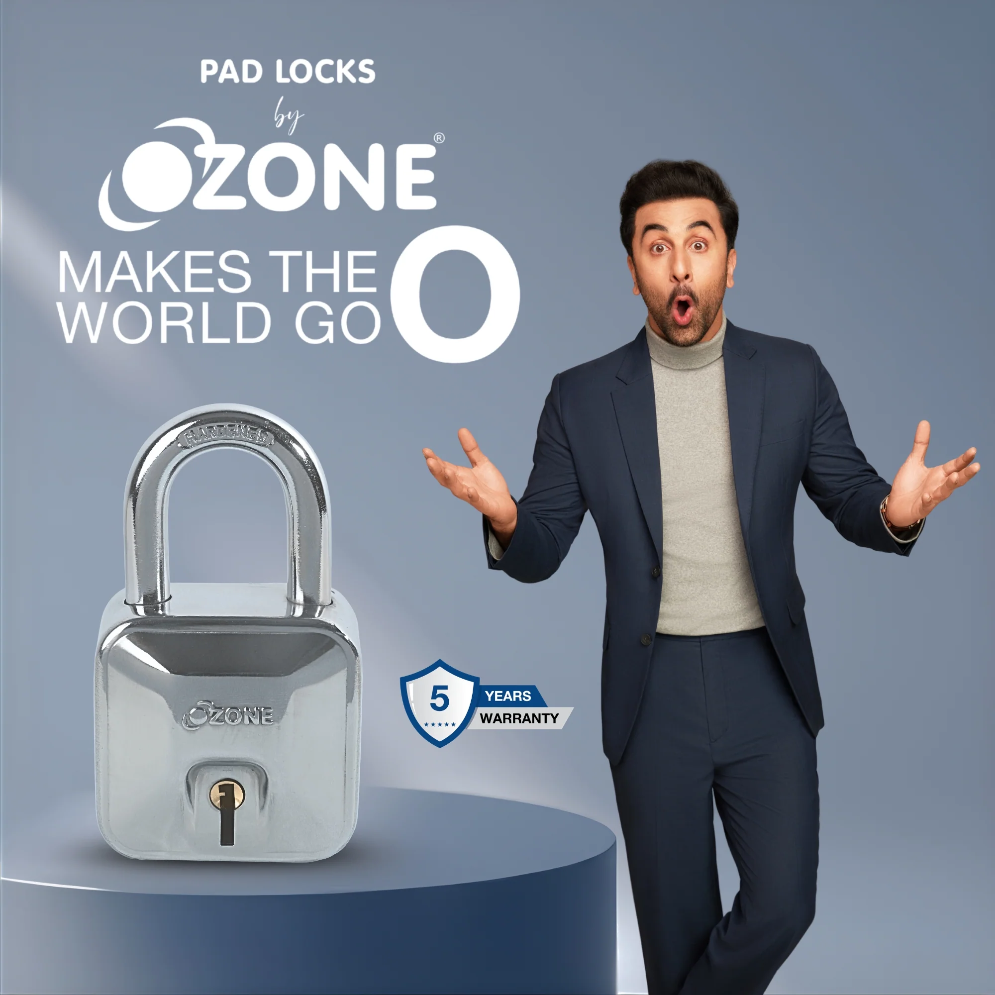 Ozone 60MM Padlock| High-Security 8-Lever System with Double Locking - Image 7