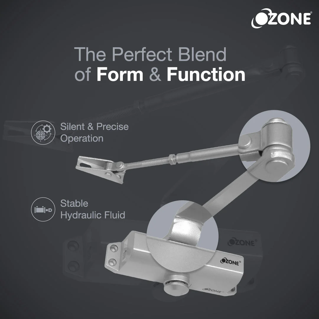Ozone Rack and Pinion Overhead Door Closer | Closing Force EN 3 | Weight Capacity: Up to 60 kg - Image 2