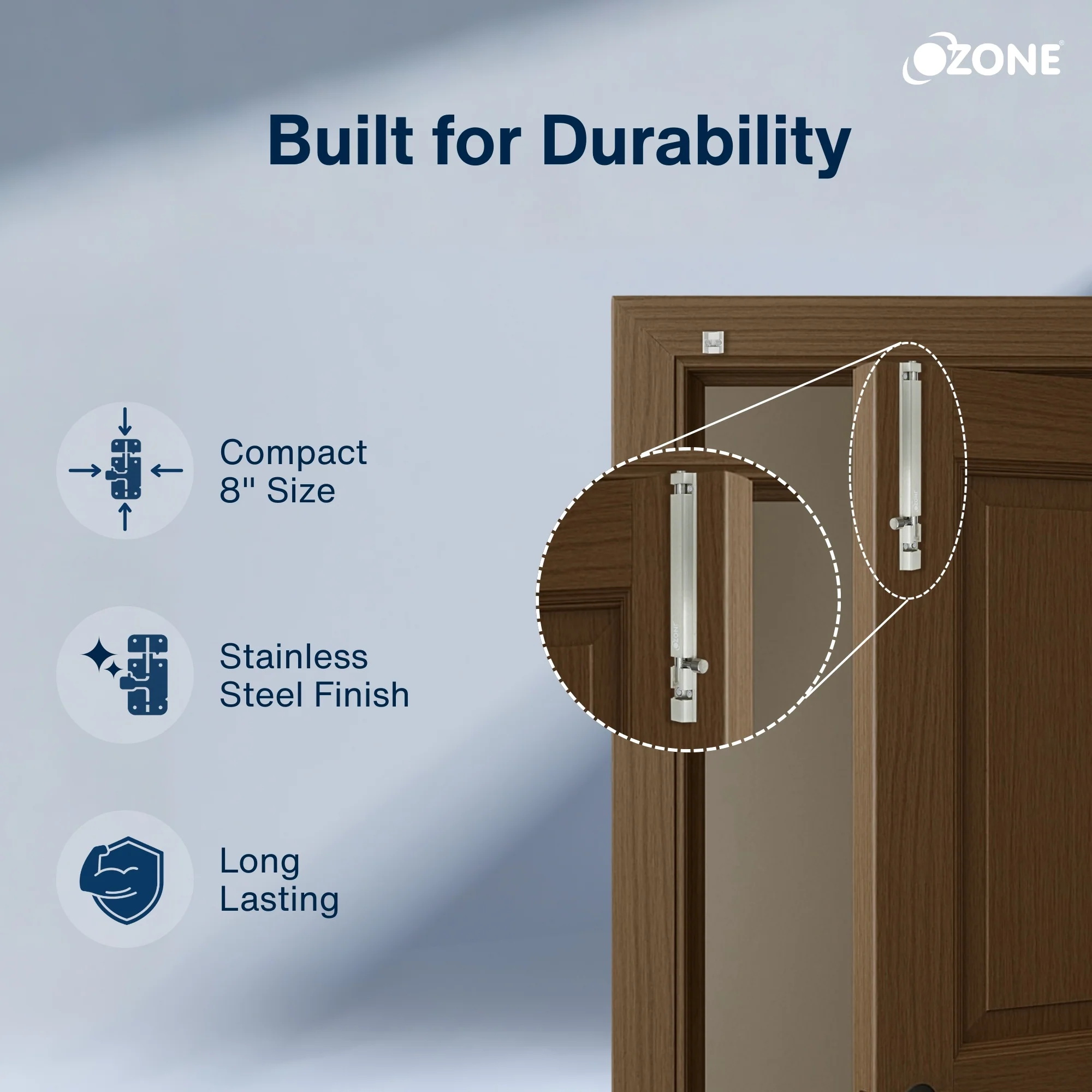 Ozone Aluminium TowerBolt - 8 | Corrosion-Resistant and Easy to Operate - Image 5
