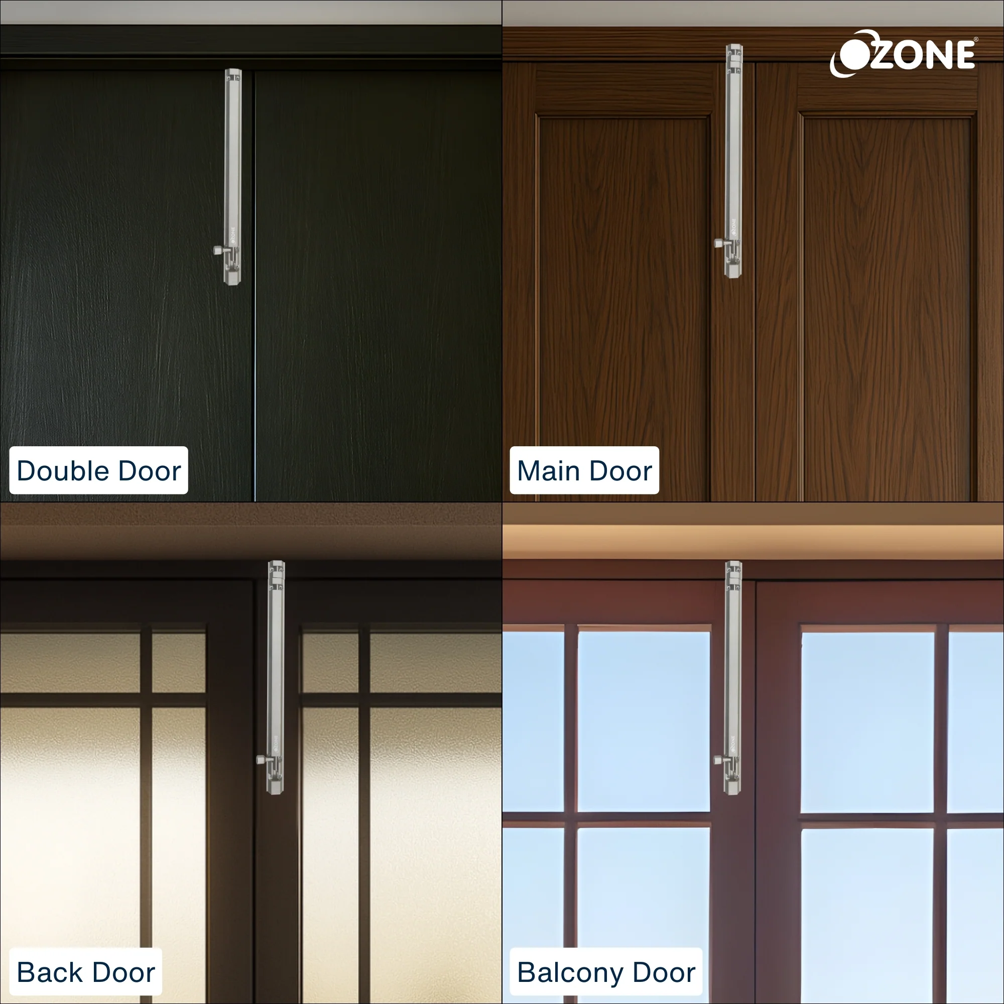 Ozone Aluminium TowerBolt - 12| Strong, Silent & Stylish Locking Solution - Image 4