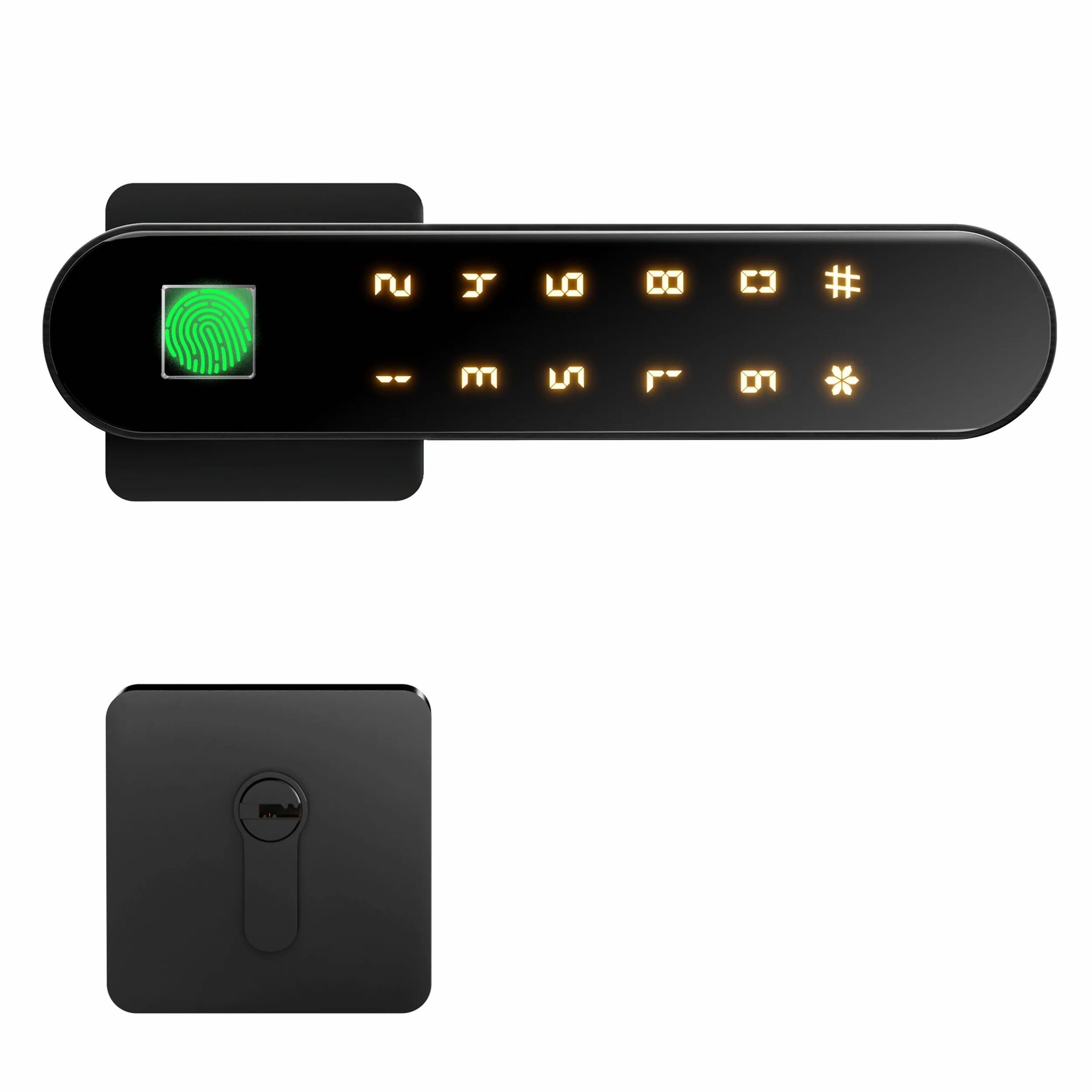 Ozone Trinity Wi-Fi Smart Door Lock with Rose Plate with 4-way access | Door Thickness: 35-65 mm