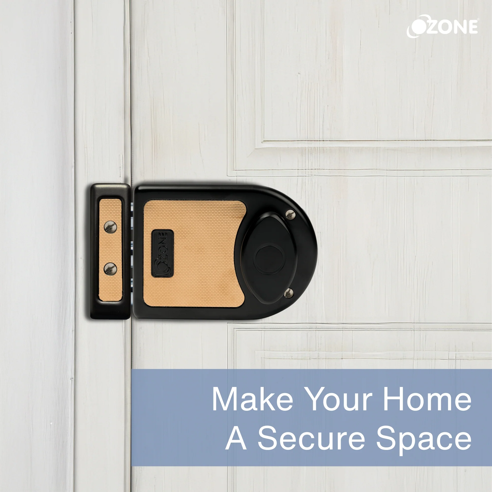 Ozone Dual-Tone Main Door Lock | 14-Pin Dimple Key Cylinder | Door Thickness: 30–85 mm - Image 2