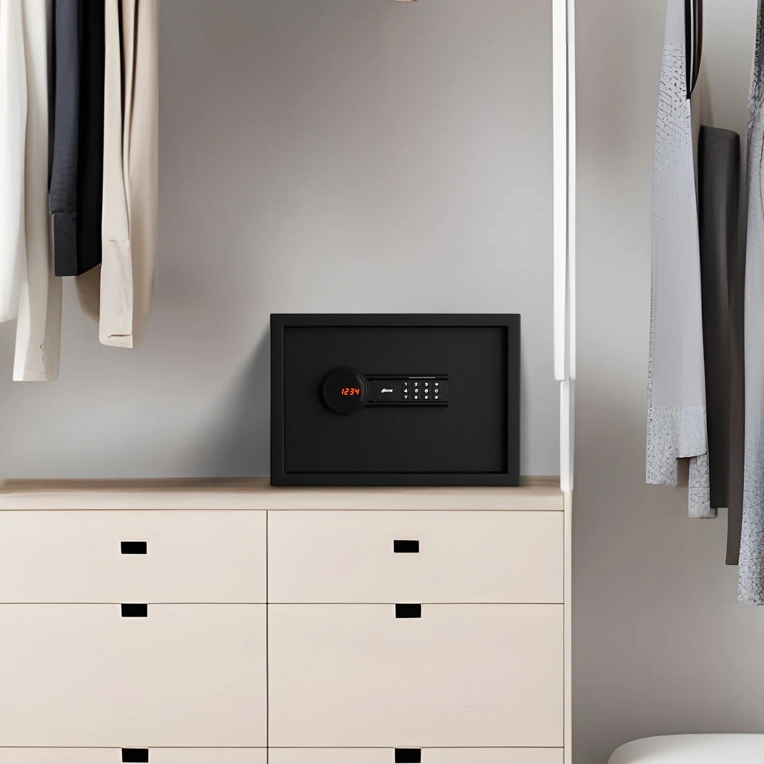Ozone 16 Litres Digital Safe Locker for Home & Office – Digital Lock, 1-Way Unlocking (Password), Size: 250H x 350W x 250D mm, Weight: 9.5kg, 2-Year Warranty - Image 6